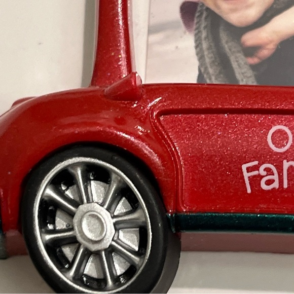 HALLMARK Keepsake Ornament 2011 Our Family Photo Holder Tree On Red Car Lot Of 2 - Picture 11 of 14